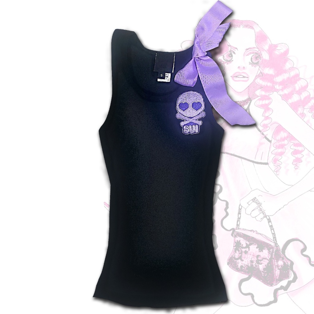Anna Sui Skull & Bow Tank